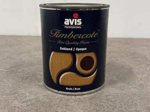 Veiling - 2x Avis timbercote bruin 1000ml, Doe-het-zelf en Bouw, Verf, Beits en Lak