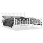 Bedframe 180x200 Wit Metaal | Ruime Stockage | Retour Deal, Huis en Inrichting, Slaapkamer | Bedden, Verzenden, Wit, Tijdloos