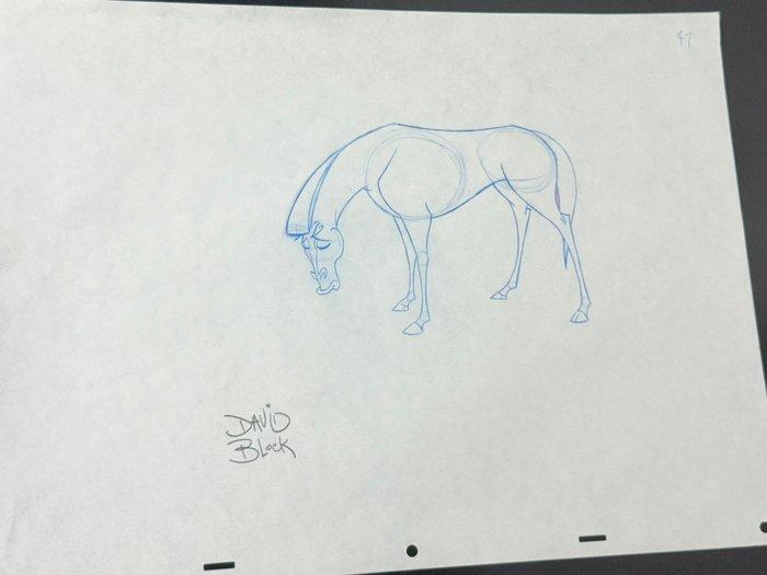 Walt Disney Originele animatietekening van Pegasus -, Verzamelen, Disney
