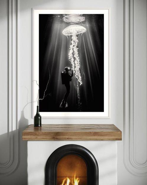 Rudy Barret - Rencontre Abyssale - XL, Antiek en Kunst, Kunst | Schilderijen | Modern
