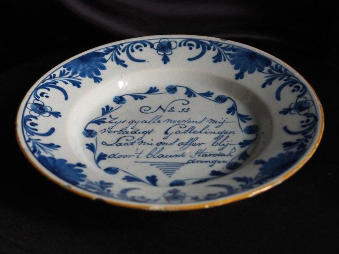 Bord - Aardewerk - Delft spreukbord, Antiek en Kunst, Antiek | Glaswerk en Kristal