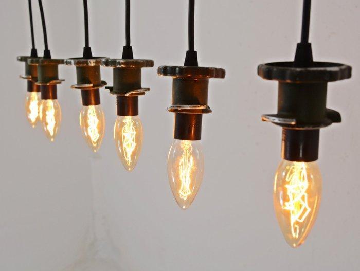 Plafondlamp (6) - Aluminium, Antiek en Kunst, Antiek | Wandborden en Tegels