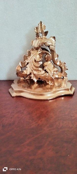Console (2) - Sculpture - Bois sculpté doré et laiton -, Huis en Inrichting, Overige Huis en Inrichting