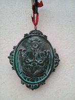 Heilig medaillon met Griekse sleutel - Antiek - Verzilverd