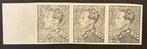 België 1945 - Poortman : 2fr50 Olijf - ONGETAND in strip van, Postzegels en Munten, Gestempeld