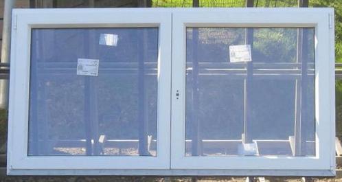 pvc raam , chassis , venster 193 x 100 wit / zwart ral 9011, Doe-het-zelf en Bouw, Raamkozijnen en Schuifdeuren, Nieuw, Ophalen of Verzenden