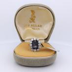 Armring - 18 karaat Witgoud - 2.35ct. tw. Saffier - Diamant, Handtassen en Accessoires, Antieke sieraden