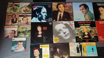 Charles Aznavour, Edith Piaf - Différents titres - LP -