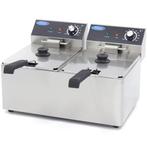 Friteuse | Elektrisch | 8+8L | 50°C/200°C | 6.5kW (2x 230V), Zakelijke goederen, Verzenden, Nieuw in verpakking