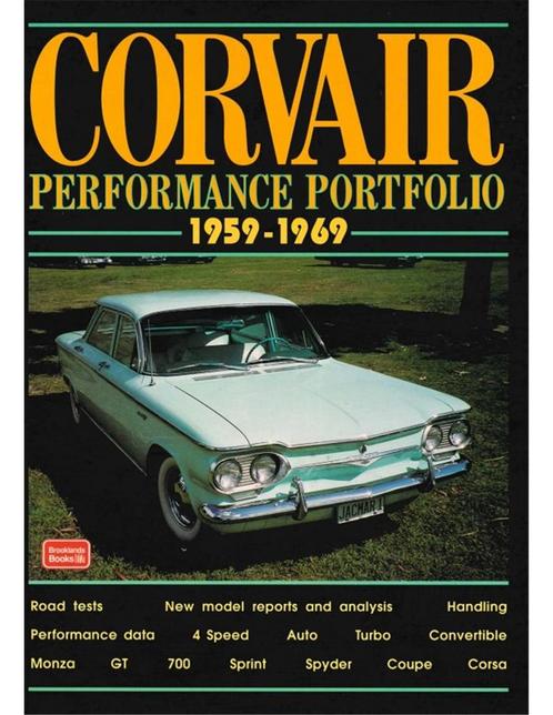 CORVAIR PERFORMANCE PORTFOLIO 1959-1969, Livres, Autos | Livres
