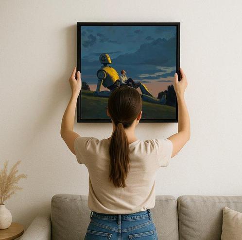 Le Yack (1972) - Crepuscule des geants, Antiek en Kunst, Kunst | Schilderijen | Modern