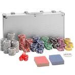 Pokerset - zilver, 300-delig