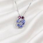 Zonder minimumprijs - Halsketting Verguld Tanzaniet -, Nieuw