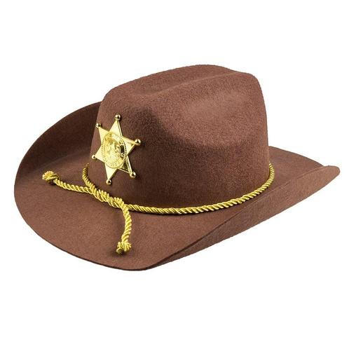 Cowboyhoed Sheriff, Hobby en Vrije tijd, Feestartikelen, Nieuw, Verzenden