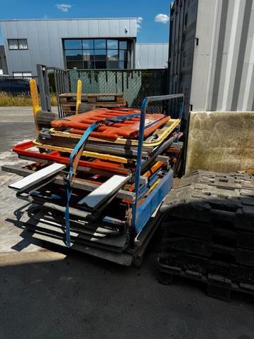 Steunblokken en hekkens en overloop voor greppels