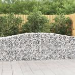 vidaXL Schanskorf gewelfd 400x50x80/100 cm gegalvaniseerd, Tuin en Terras, Bloempotten, Verzenden, Nieuw
