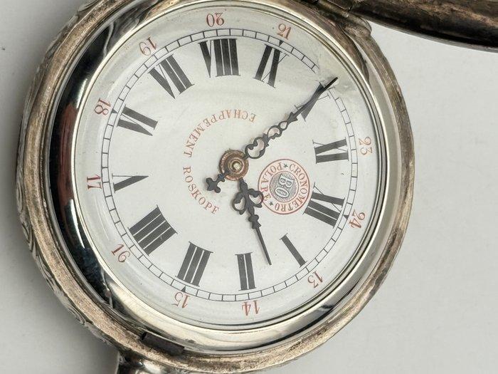 cronometro polare roskopf - silver pocket watch - 1900-1949, Handtassen en Accessoires, Horloges | Heren