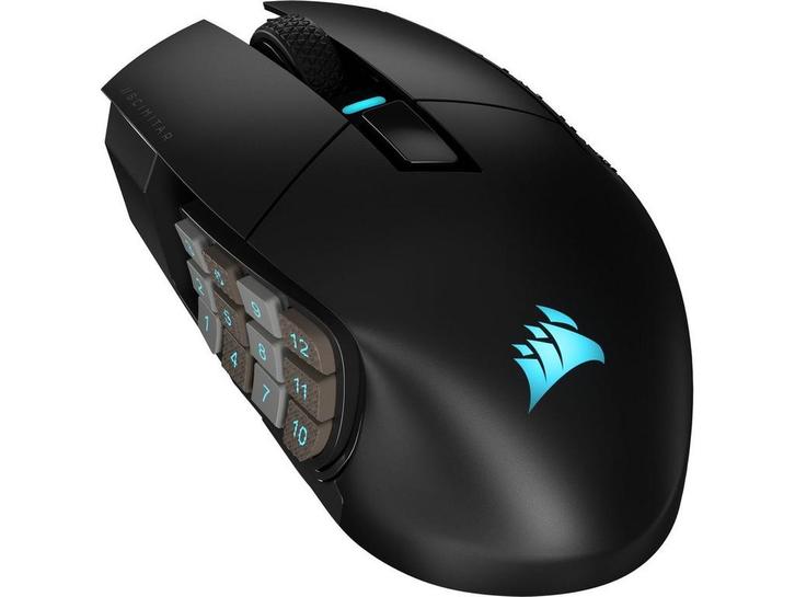Corsair iCUE Scimitar Elite Wireless - Gamingmuis - 16, Computers en Software, Muizen, Zo goed als nieuw, Verzenden