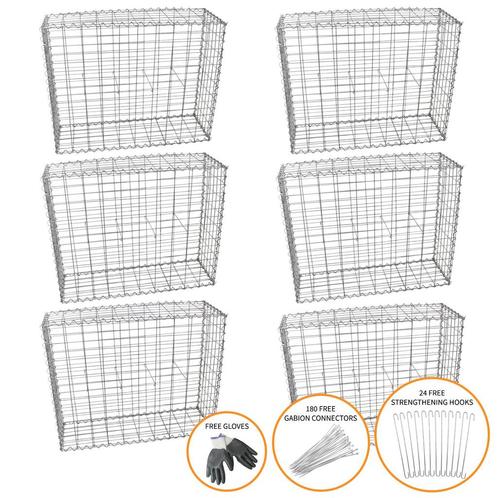 Schanskorven Gabion 100 x 95 x 30 cm / 6 stuks, Huis en Inrichting, Barkrukken, Verzenden