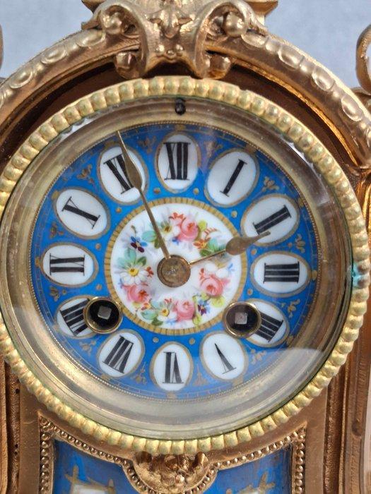 Pendule de cheminée - Bronze, Laiton - 1910-1920, Antiquités & Art, Antiquités | Horloges