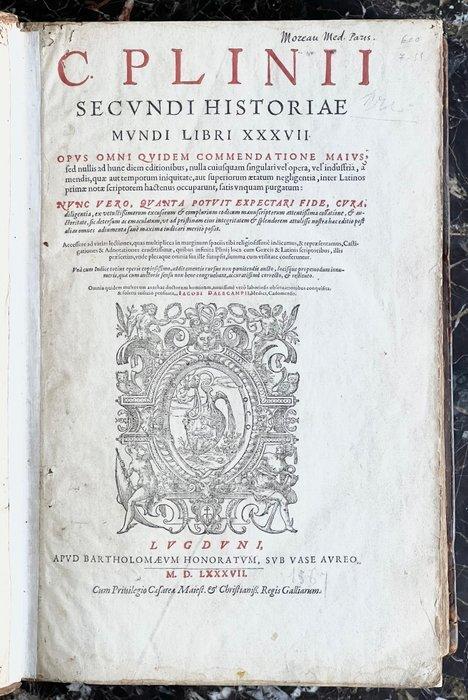 Plinius - Historiae mundi - 1586-1587, Antiek en Kunst, Antiek | Boeken en Manuscripten