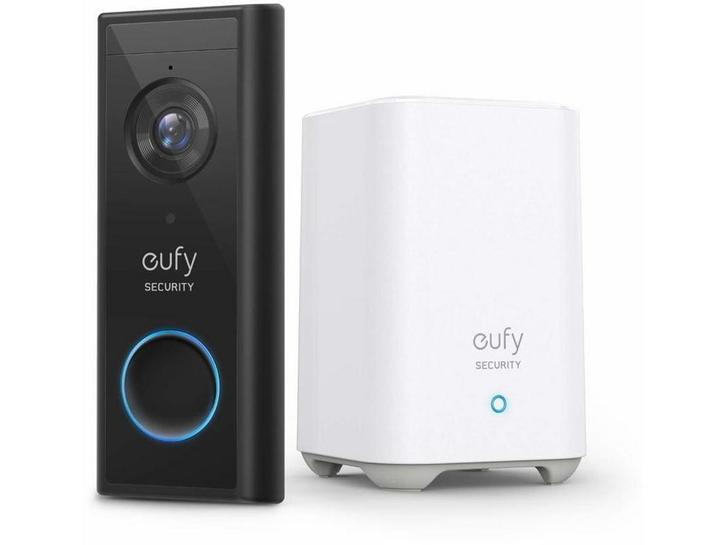 eufy Video Deurbel - 2K Resolutie - Batterijgevoed -, Huis en Inrichting, Woonaccessoires | Overige, Zo goed als nieuw, Verzenden
