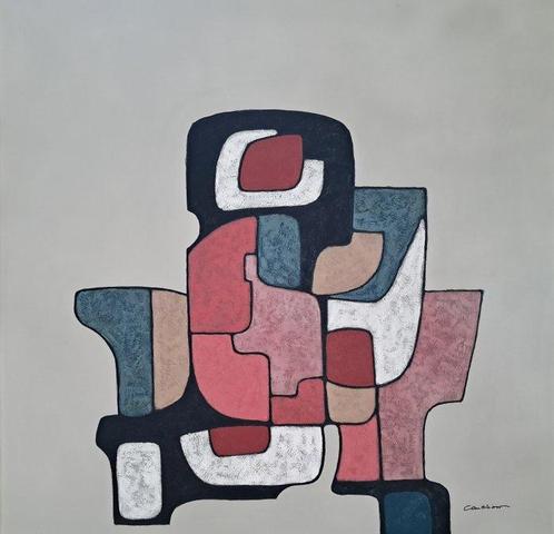 Cameliero - Abstract composition - XL, Antiek en Kunst, Kunst | Schilderijen | Modern