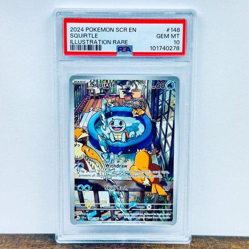 Pokémon Graded card - Squirtle - Stellar Crown #148 -, Hobby en Vrije tijd, Verzamelkaartspellen | Pokémon