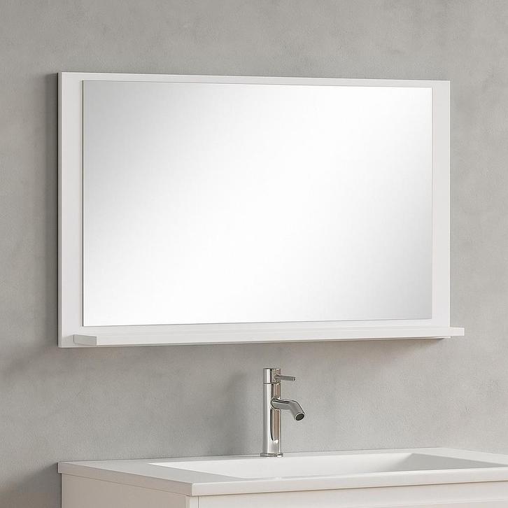 Badplaats Spiegel Bravos 80 cm - Wit - Badkamerspiegel, Huis en Inrichting, Badkamer | Badkamermeubels, Nieuw, Verzenden