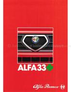 1984 ALFA ROMEO 33 QUADRIFOGLIO VERDE BROCHURE DUITS, Nieuw