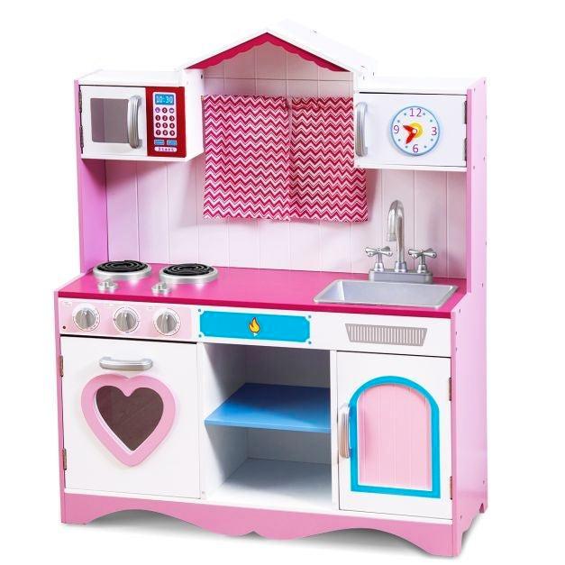 2dekans | Coast Speelkeuken - MDF - 82 x 30 x 101 cm - Roze, Huis en Inrichting, Keuken | Keukenbenodigdheden, Ophalen of Verzenden