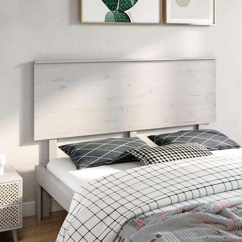 vidaXL Tête de lit Blanc 164x6x82,5 cm Bois massif de, Huis en Inrichting, Slaapkamer | Bedden, Verzenden