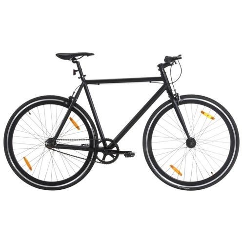 vidaXL Fiets met vaste versnelling 700 c 51 cm zwart, Vélos & Vélomoteurs, Vélos | Vélos de course, Envoi