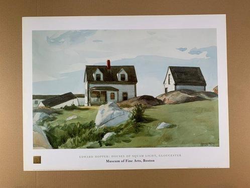 Edward Hopper - Houses of Squam Light, Gloucester, 1923 -, Antiek en Kunst, Kunst | Tekeningen en Fotografie