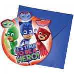 Pj Masks Uitnodigingen 6st, Hobby en Vrije tijd, Nieuw, Verzenden