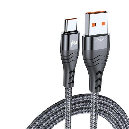 DrPhone SC5 6A 66W USB Type C Kabel – Oplaadkabel –, Computers en Software, Pc- en Netwerkkabels, Nieuw, Verzenden