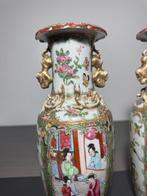 Kanton-Chinese vaas - Porselein - China - 1850, Antiek en Kunst