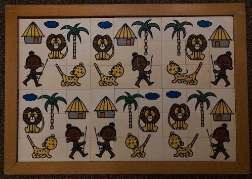 Educo Puzzel leeuwen, panters, palmbomen, Boeken, Schoolboeken, Verzenden