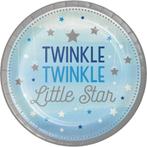 Blauwe Borden Twinkle Twinkle Little Star 23cm 9st, Nieuw, Verzenden