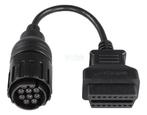 OBDSTAR BMW 10 Pins OBD - 16 Pins OBD2 Verloopkabel Motorfie, Verzenden, Nieuw