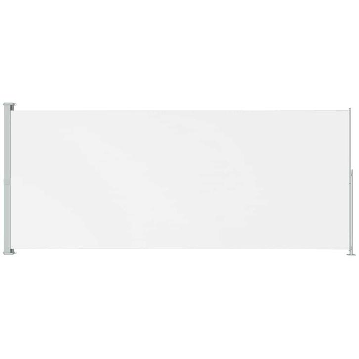 Zijscherm Uittrekbaar Creme 180x500 - OP=OP! -67% Korting, Tuin en Terras, Tuinschermen, Nieuw, Staal, 150 tot 200 cm, 200 cm of meer