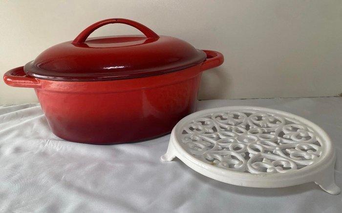 Style Le Creuset - Braadpan (2) - Fonte émaillé, Antiek en Kunst, Antiek | Keukengerei