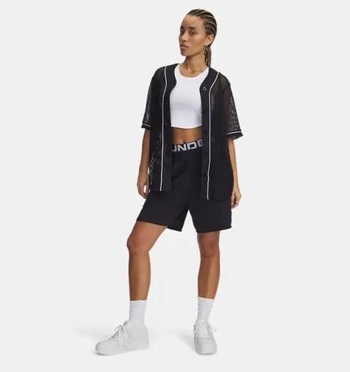 Under Armour Sportswear Baseball Jersey-Blk - Maat LG, Kleding | Dames, Topjes, Zwart, Nieuw, Maat 42/44 (L), Ophalen of Verzenden