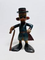 Statue, Hand-Carved Wooden Scrooge McDuck Vintage Figure -, Nieuw