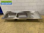 RVS Spoelblad Dubbele spoelbakken 200 x 70 cm Horeca, Zakelijke goederen, Ophalen of Verzenden, Nieuw in verpakking
