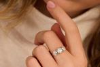 Ring - 14 karaat Witgoud - 2.02ct. tw. Diamant (Lab-grown) -, Handtassen en Accessoires, Ringen, Nieuw