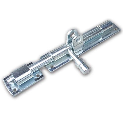 Hangslotgrendel horizontaal 150 mm verzinkt, Doe-het-zelf en Bouw, Hang- en Sluitwerk, Klink of Kruk, Nieuw, Overige materialen