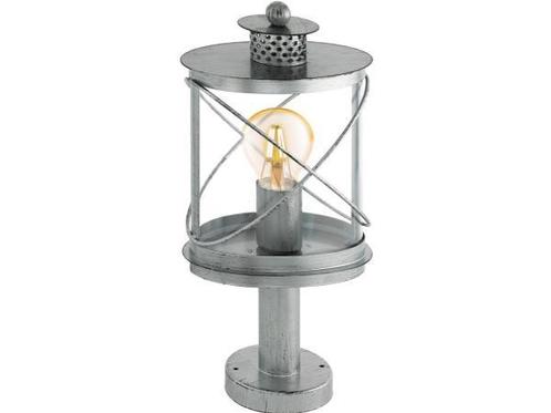 Veiling - EGLO Vintage Hilburn 1 sokkellamp antiek-zilver, Huis en Inrichting, Lampen | Vloerlampen, Gebruikt