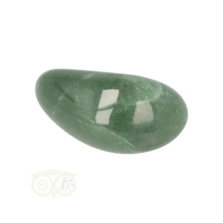 Groene Aventurijn Knuffelsteen Nr 59 -  34 gram, Handtassen en Accessoires, Edelstenen, Nieuw, Verzenden