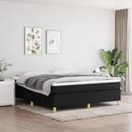 vidaXL Boxspring bed stof zwart 180x200 cm, Huis en Inrichting, Slaapkamer | Bedden, Verzenden, Nieuw
